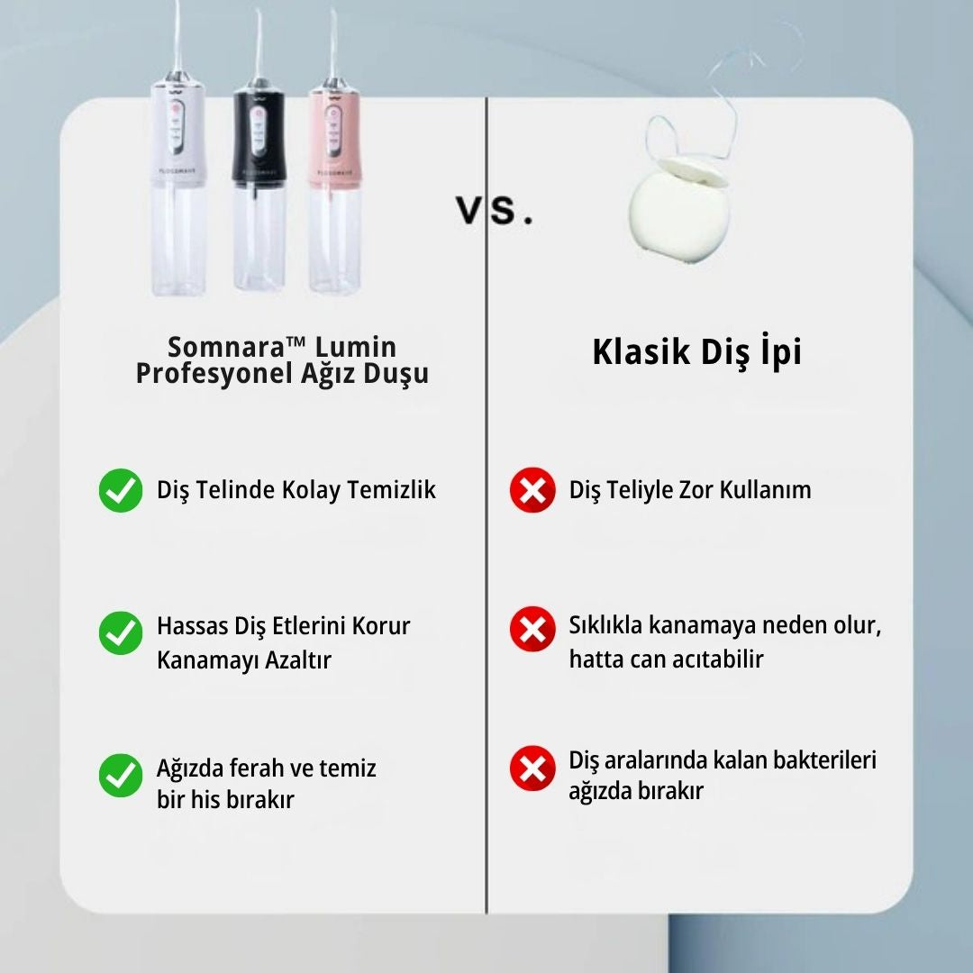 Somnara™ Lumin - Profesyonel Ağız Bakım Duşu