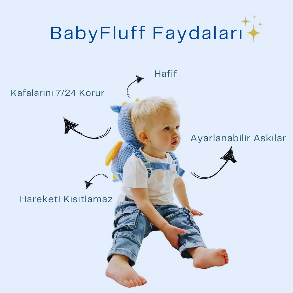 Somnara BabyFluff-Bebek Kafa Koruyucu Yastık